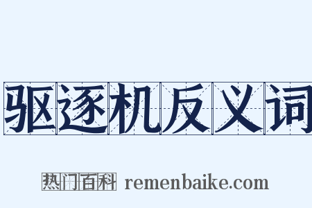 驱逐机反义词是什么意思的图片